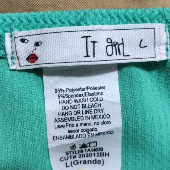 It Girl Strapless Mint Top - Picture 4 of 4